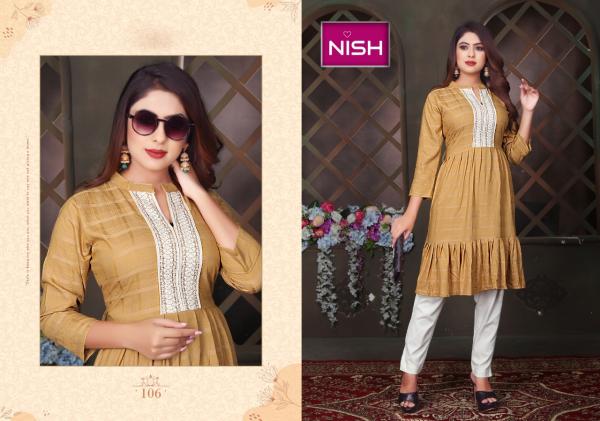 Nish Bubbly Rayon Designer Exclusive Kurti Set Collection